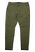 DU/ER Mens Live Free Adventure Pant in olive green, slim-fit with front/back pockets, button and zip closure, visible knee seams, and DUER label on waistband. Pants shown laid flat on a white background.