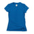 Women's Flashdry short-sleeve shirt, blue crew neck; small logo on sleeve
