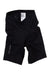 Pearl Izumi men's cycling shorts, black, front view with waistband label inside