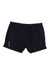 Men's black 5-inch running shorts with elastic waistband and front gathers