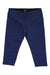 The Black Diamond Womens Levitation Capri—navy blue, knee-length leggings with a wide waistband and moisture-wicking fabric—are perfect for active days. Shown laid flat on a white background.