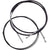 The SRAM SlickWire Road 5mm Brake Cable and Housing Set includes coiled black cables with silver ends—both inner wires and outer housing—compatible with SRAM SlickWire systems.