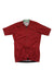 Women’s ultralight cycling jersey, red with subtle dot pattern, full-zip front