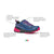 The SCARPA Women's Rush GTX Waterproof Trail Shoes - Blue/Fuchsia feature GORE-TEX protection, ACTIVImpact shock reduction, Sock-Fit Construction for comfort, and a reinforced toe box in a vibrant blue and fuchsia design.