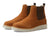 A pair of Kodiak Bonshaw Casual Shoes in barley color with brown elastic side panels and white rubber soles, displayed on a white background.