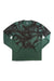 Men's long-sleeve green base shirt with dark graphic sleeves and front