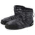 The Outdoor Research Tundra Aerogel Sock is a pair of black, insulated booties with drawstring tops and rubberized soles for warmth, comfort, and water resistance. The Outdoor Research logo appears on the cuffs.