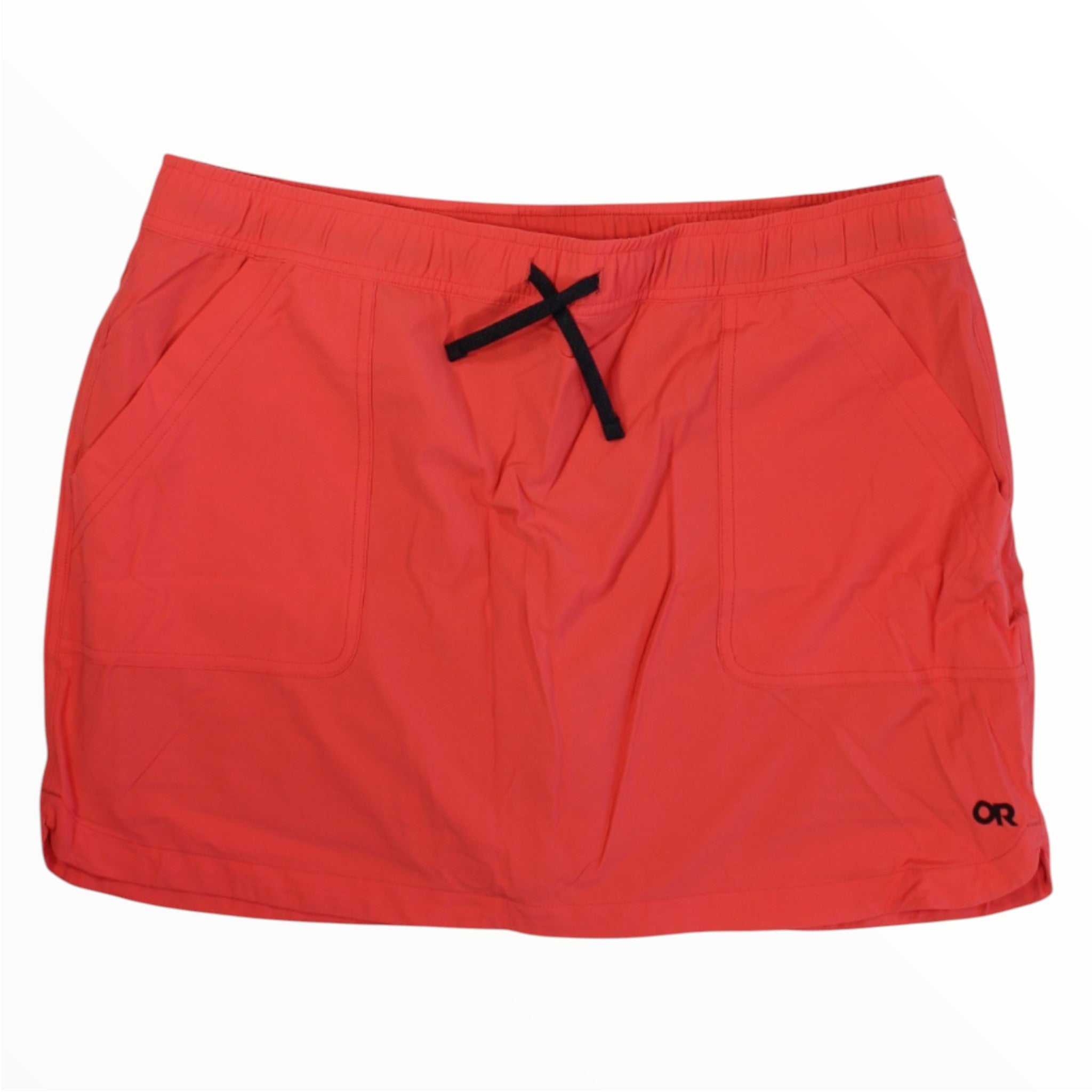 Outdoor Research Ferrosi skort, red, elastic waistband with drawstring, front pockets