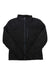 The Helly Hansen Mens Crew Insulator 2.0 Jacket is shown in black with quilting, long sleeves, a front zipper, high collar, and zippered chest pocket—an ideal insulated sailing jacket displayed flat on a white background.