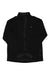 Men's black zip jacket with stand collar and full-length zipper, long sleeves