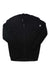 The Assos Mens Mille GTS Spring Fall C2 Jacket is a plain black zip-up with long sleeves, a small round white logo on the left shoulder, and provides light wind protection—ideal for breezy days.