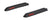 Two black Yakima EasyTop Soft Rack pads with red lettering, shown on a white background. These elongated pads feature straps for secure attachment to vehicle roof racks.