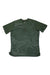 The Adidas Mens D4R RTFO Tee is a short-sleeved, olive green shirt with a subtle swirl pattern, small circular left chest logo, moisture-wicking fabric, relaxed fit, and curved hem—ideal for running or everyday comfort.