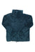 The Carve Designs Womens Roley Cowl Sweater is a dark teal, long-sleeve polyester pullover with a fuzzy texture, cowl neck, two front pockets, and a drawstring hem for cozy style.
