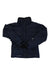 Women's insulated jacket with hood, navy, snap pockets and center zipper