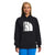 The North Face women's black pullover hoodie with Half Dome graphic and drawstring