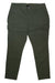 Womens green cargo pants with cargo flap pockets and button waist