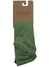 A green Simms Mens SunGaiter, renowned for sun protection and quick-drying abilities, is folded on a brown cardboard hanger featuring the SIMMS logo and "Bozeman, Montana" text at the top.