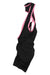A black sleeveless athletic suit with pink trim, laid flat on white—ideal to pair with Rapha Classic Bib Shorts II for enhanced comfort and style during your ride.