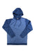 Men's blue pullover hoody with chest logo, drawstring hood and kangaroo pocket