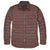 The Dakota Grizzly Men's Lucas Jacket is a brown, quilted, long-sleeve outdoor jacket featuring a collar, button-up front, and single chest pocket with buttoned flap for casual style and insulated warmth.