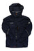 A dark blue Mammut Mens Nordwand Light HS Hooded Jacket with a front zipper, chest pocket, and Mammut logos on the chest and sleeve, displayed flat on a white background.