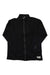 The Artilect Mens Eldorado 310 Merino Jacket is a black full-zip men's jacket with a high collar, long sleeves, and a small zippered chest pocket—perfect for winter camping. Features labels on the lower left sleeve and near the right hem.