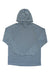 Men's blue hooded pullover with long sleeves