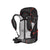 The Nemo Mens Persist 45L Pack is a black and gray technical backpack with orange accents, made from sustainable materials. It features padded shoulder straps, a ventilated mesh back panel, and multiple pockets and gear attachment buckles.