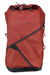 Klattermusen Ydalir duffel bag, red-orange with diagonal panel and top handle