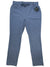 Women's blue hiking pants with elastic waistband and side pockets
