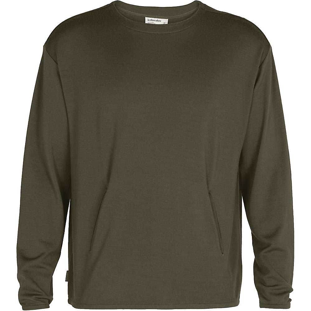 Icebreaker Mens Deice LS Hand Pocket Crewe Icebreaker