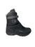 Black high-top cycling shoe with BOA dial and hook-and-loop strap