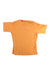 The Craft Sportswear Mens Pro Trail SS Tee is an orange, short-sleeve men's trail running shirt with a crew neck, subtle chest logo, and moisture-wicking fabric for comfort during any workout. Shown laid flat on a white background.