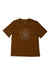 Women’s relaxed crew-neck tee in copper brown with circular Mons Royale chest logo