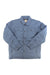 Men's outdoor jacket, light blue, button front, flap chest pockets, long sleeves
