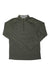 Men's quarter-zip pullover top in dark olive with long sleeves and stand collar.
