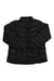 The Eddie Bauer First Ascent Women's Downlight 2.0 Jacket is a black, quilted, water-resistant down jacket with a zip front, two zippered side pockets, stand-up collar, subtle chest branding, and a packable design, shown on a white background.