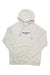 The Carhartt Womens Force Relaxed Fit Lightweight Graphic Hooded Sweatshirt is cream-colored with a drawstring hood, front pouch pocket, and “carhartt EST 1889” in black on the chest—ideal for all-day comfort.