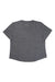 The Free Fly Women's Bamboo Heritage V Neck Tee, in heather gray with short sleeves, made from sustainable bamboo fabric, is shown laid flat on a white background.