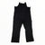 Armada Mens Sumpter 2L Bib Pants in black, shown flat on a white background. These waterproof bibs feature adjustable shoulder straps, a front chest pocket, loose fit, and reinforced knees—essential snow gear.
