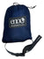 DoubleNest hammock carry bag in dark navy with adjustable webbing straps