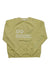 The Cotopaxi Women's Do Good Crew Sweatshirt is a light green, organic cotton-blend classic crew with "DO GOOD." printed in bold white letters on the front, shown laid flat on a white background.
