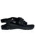 Women's Chaco Z/Cloud sandal in black with adjustable hook-and-loop straps