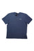 Men's blue hemp logo T-shirt, crew neck, short sleeves