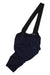 Navy cycling bib shorts with black straps and padded seat