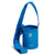 Blue kids bottle sling bag with carry strap and front logo panel