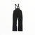 The Picture Mens Welcome 3L Bib Pant in black features adjustable shoulder straps, zippered chest and thigh pockets, straight legs, and is made from waterproof, breathable fabric with a PFC-free DWR finish. Displayed on a plain white background.