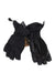 A pair of Burton Youth Profile Gloves in black, featuring reinforced palms and fingers, elastic wrist bands, and adjustable straps. The gloves are displayed overlapping each other on a white background.