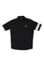 The Rapha Mens Core Lightweight Jersey is a lightweight, breathable black jersey with short sleeves, a white stripe on the left sleeve, front zipper, Rapha logo on the chest, and a simple fitted design.